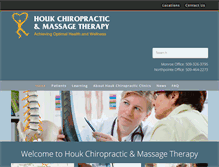 Tablet Screenshot of houkchiropractic.com